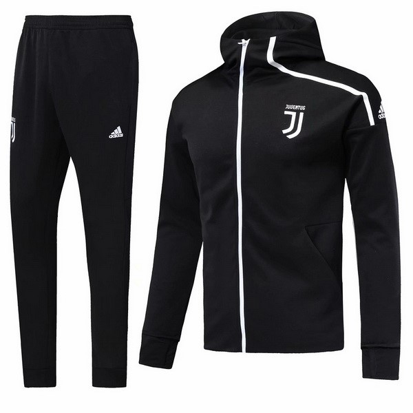 Survetement Football Juventus 2018-19 Blanc Noir